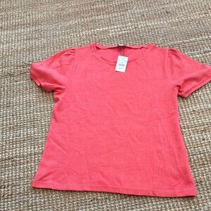 J. Crew Coral Short Sleeve Tee